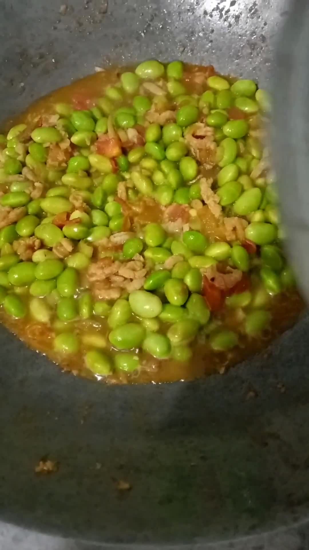 Foto langkah ke 4 dari resep 🫛Edamame Tumis Terasi🫛.