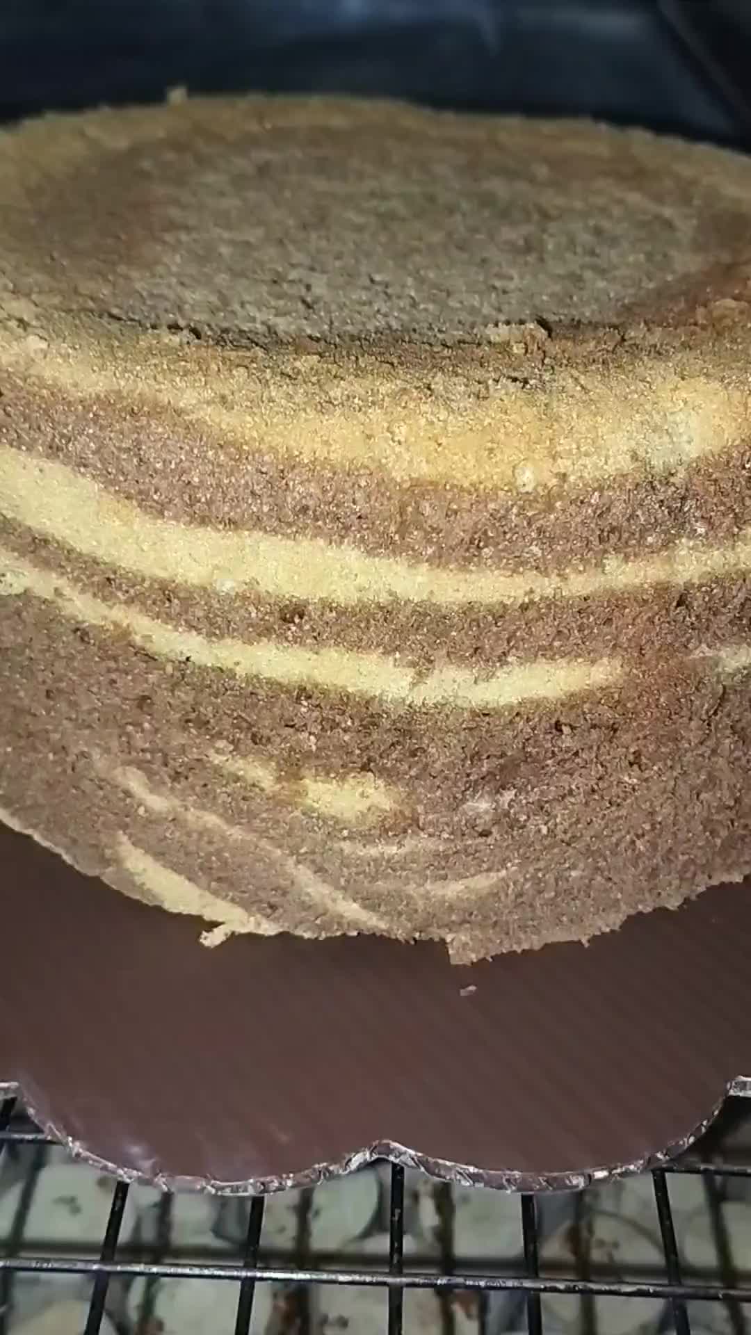 Foto langkah ke 8 dari resep Zebra Chiffon Cake.