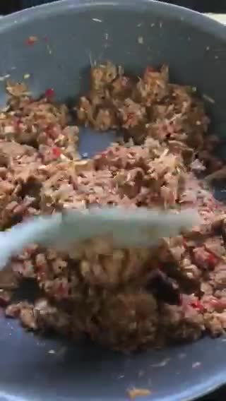Gambar langkah 3 resipi Pes Nasi Ulam.