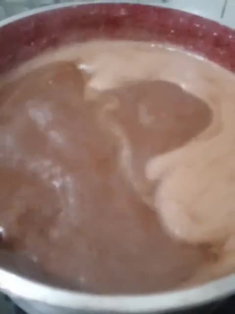 Gambar langkah 3 resipi Agar -Agar Milo.