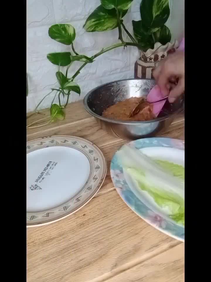 Foto langkah ke 2 dari resep Sawi putih gulung isi ayam.