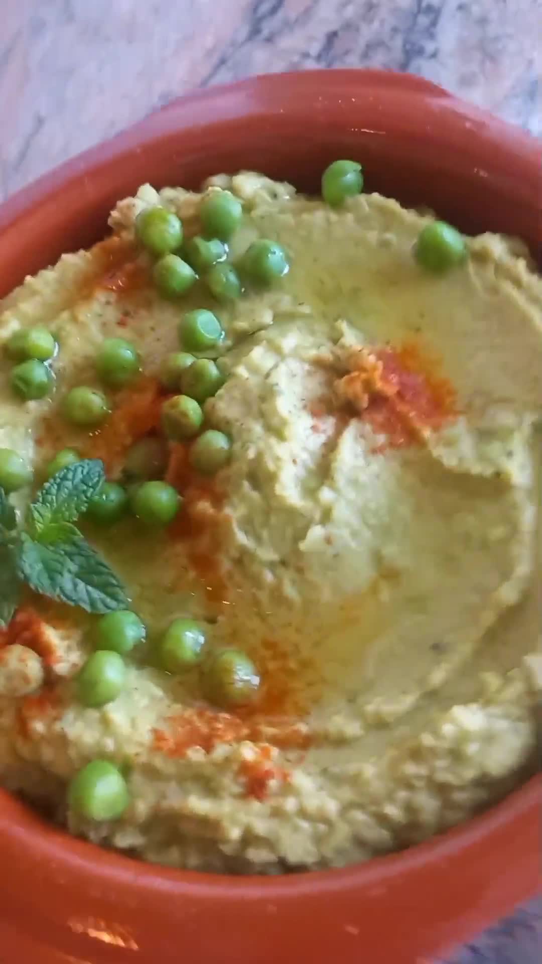 Foto del paso 1 de la receta: Hummus de guisantes y menta 🌱🥄