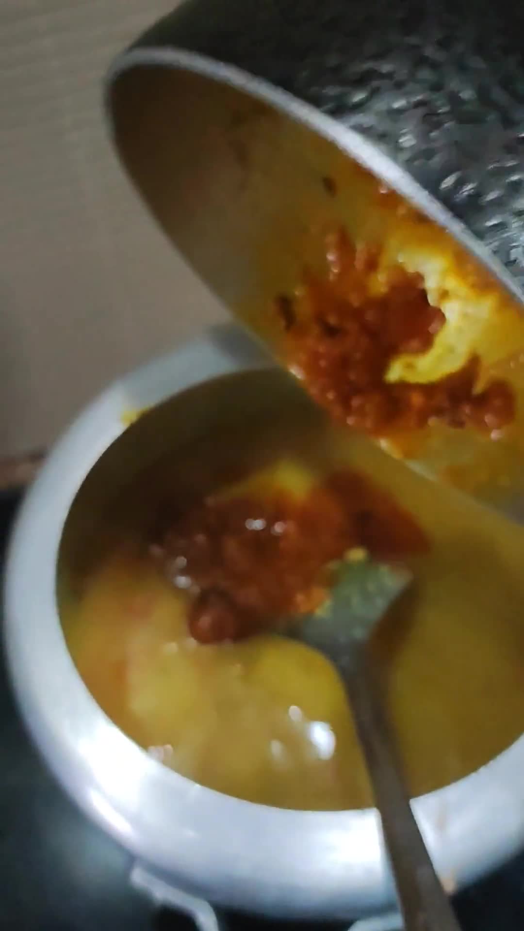 अरहर मसूर दाल तड़का (विद आउट अनियन, गार्लिक) रेसिपी चरण 5 फोटो