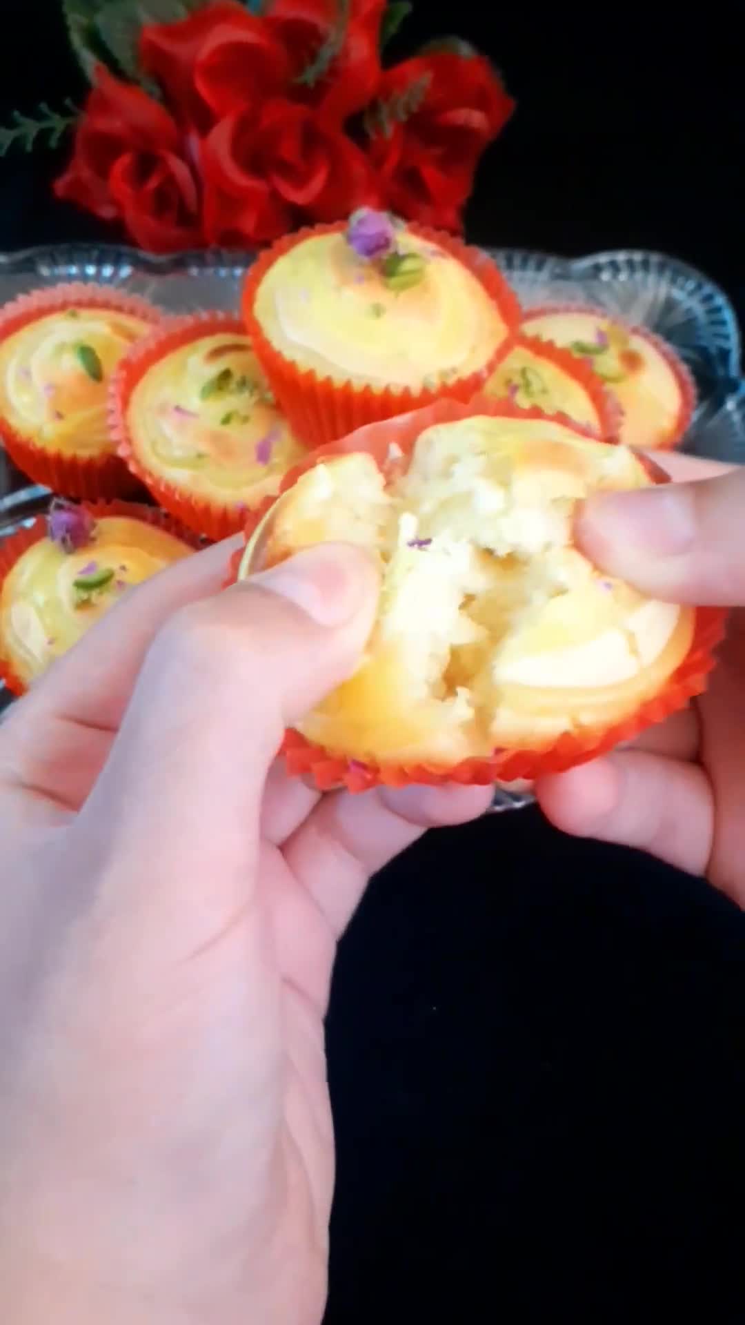 عکس مرحله 7 از دستور کاپ کیک کرمدار 😋😍