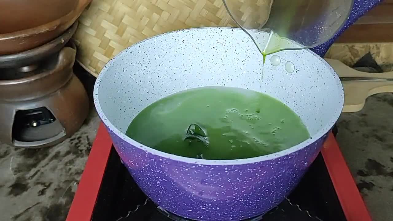 Foto langkah ke 3 dari resep Ketan Pandan Susu Keju (562).