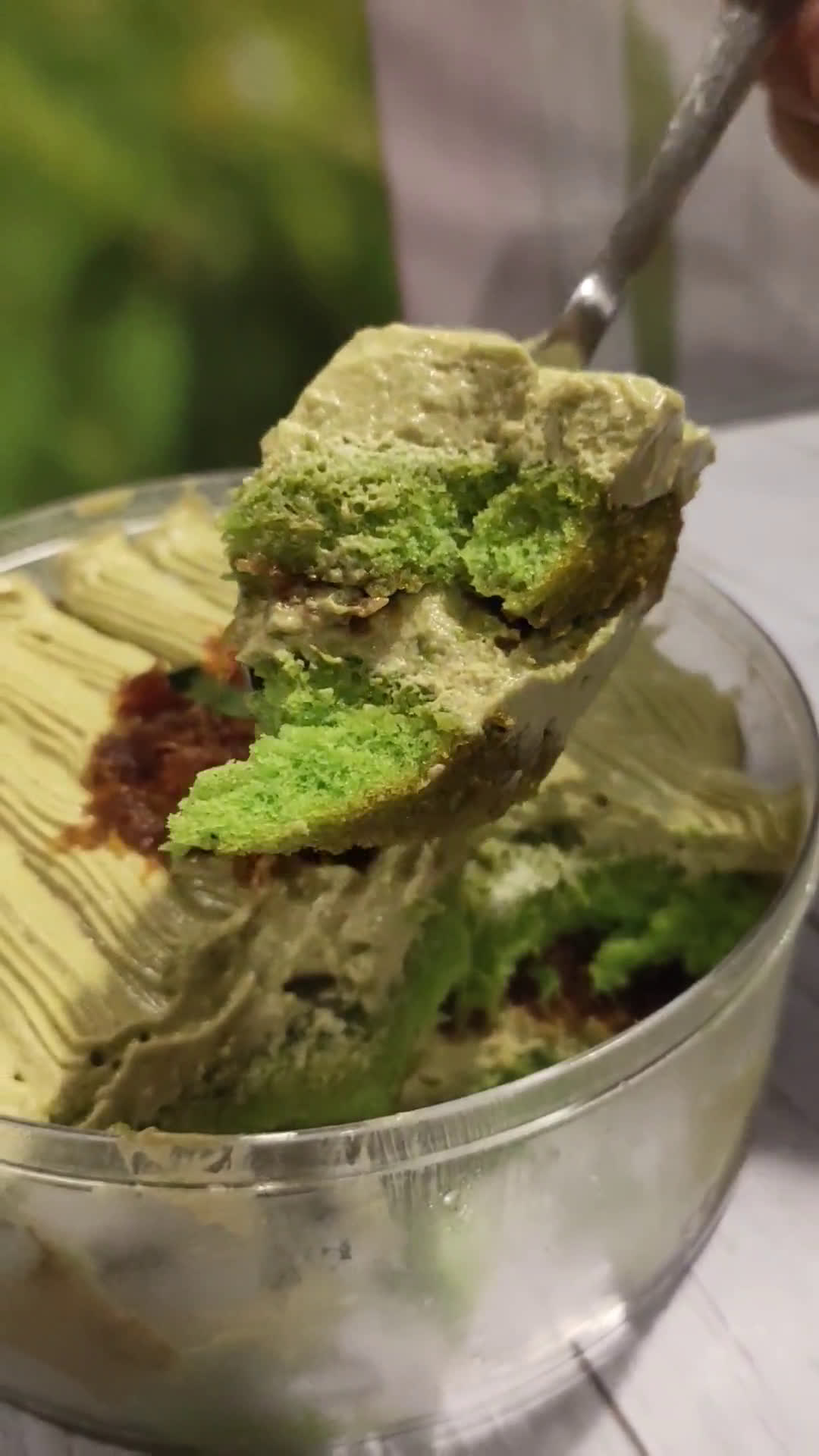 Foto langkah ke 8 dari resep Dessert Box: Pandan Gula Jawa Cake.