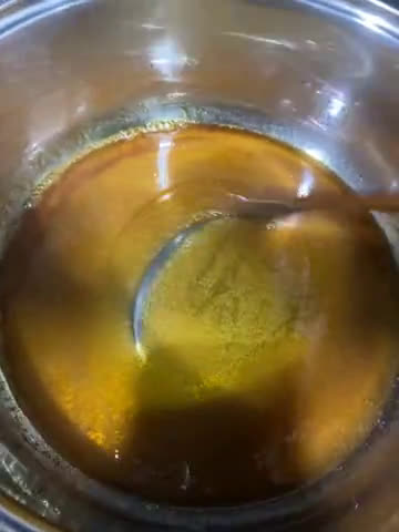 Gambar langkah 1 resipi Kek Sarang Semut(Gula Hangus).