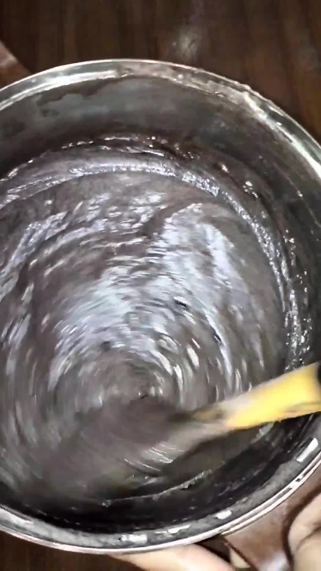 Foto langkah ke 4 dari resep Cheese Brownies Ketan Hitam.