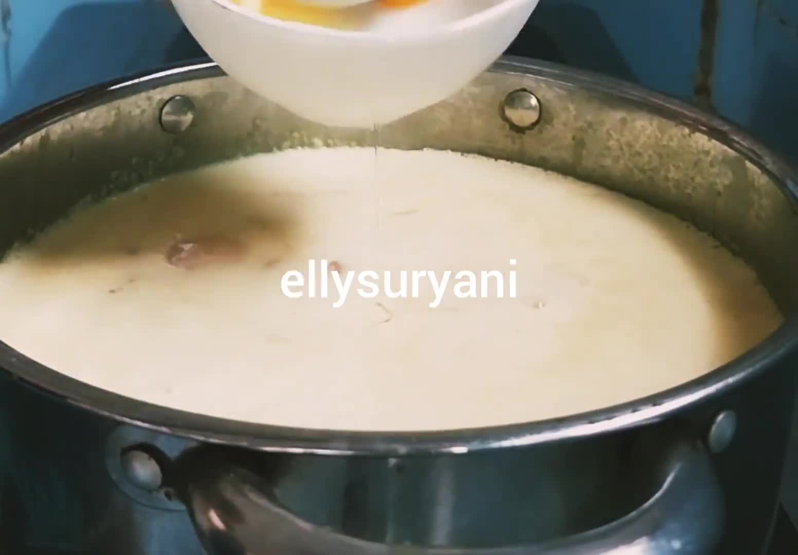 Foto langkah ke 6 dari resep Bubur Gurih Jagung -Labu Kuning (Creamy Corn & Pumpkin Porridge).