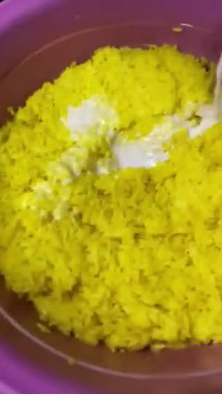 Gambar langkah 8 resipi Kerutuk / Kerutub Daging & Pulut Kuning.
