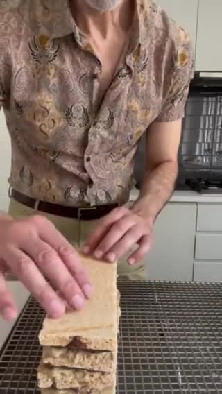 A picture of step 14 of Chocolate Espresso Dacquoise.