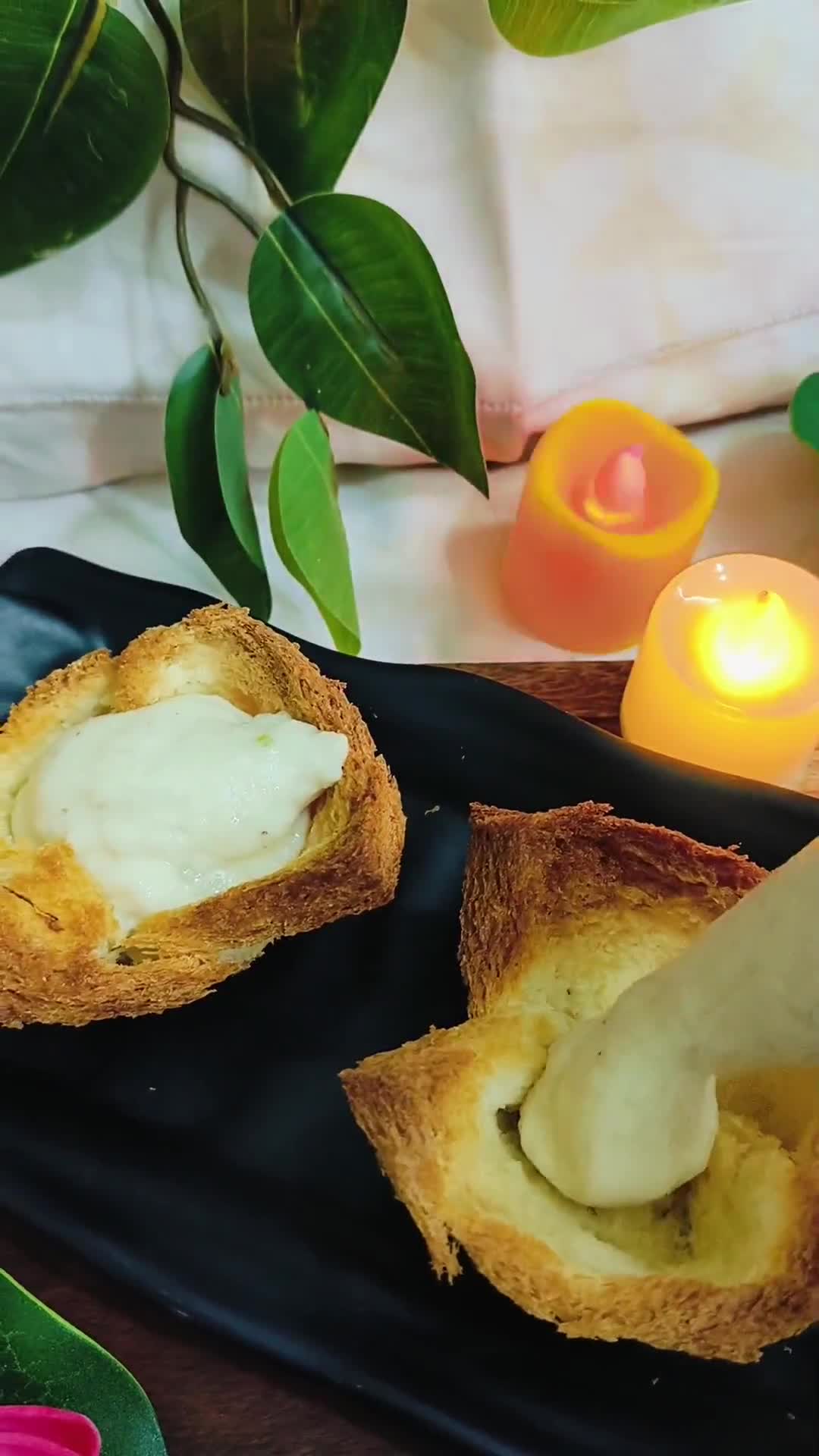 सीताफल फिरनी इन ब्रेड कप्स (custard apple firni in bread cups) रेसिपी चरण 4 फोटो