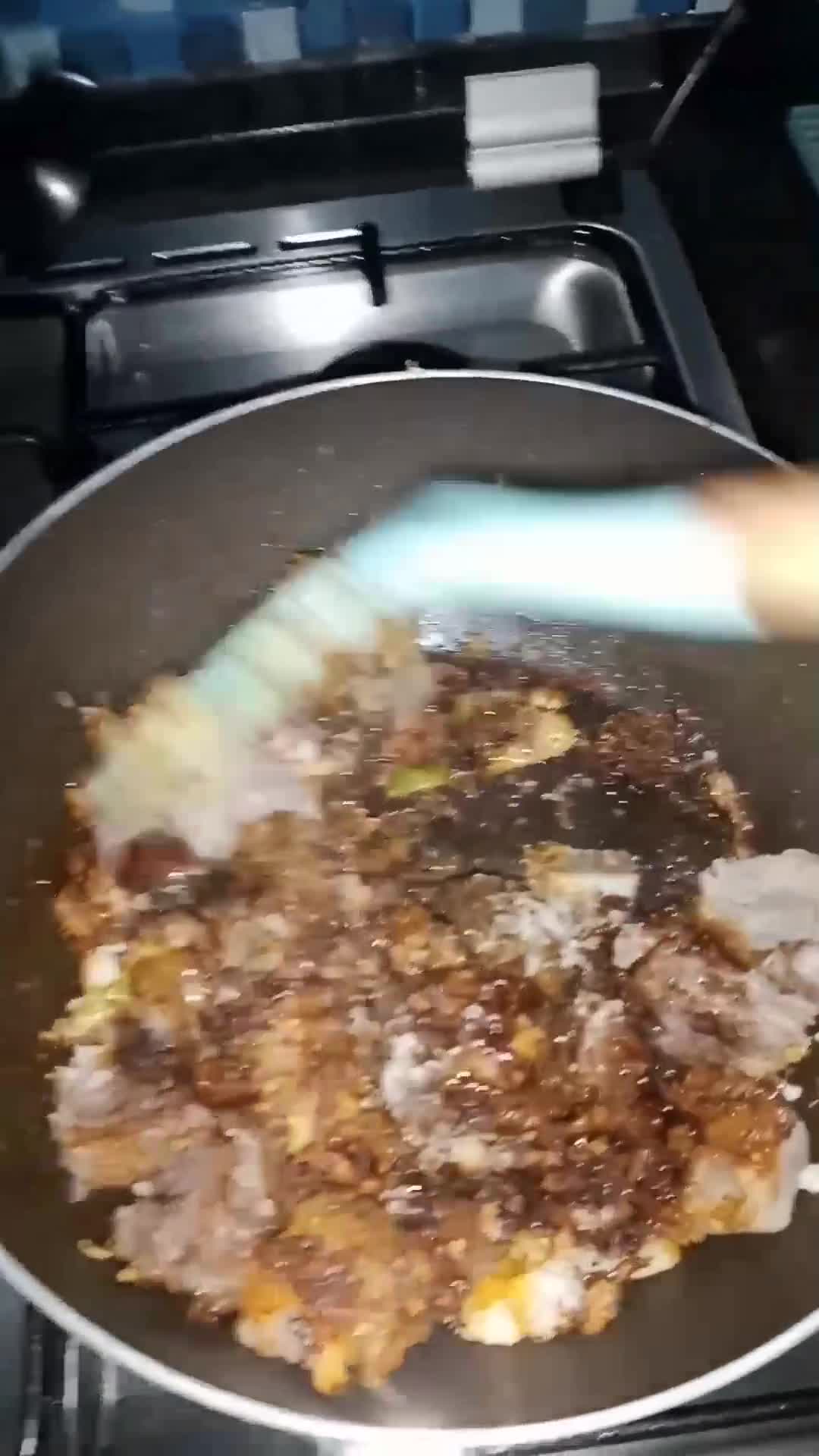 Foto langkah ke 3 dari resep Rendang Daging Bumbu Instan.