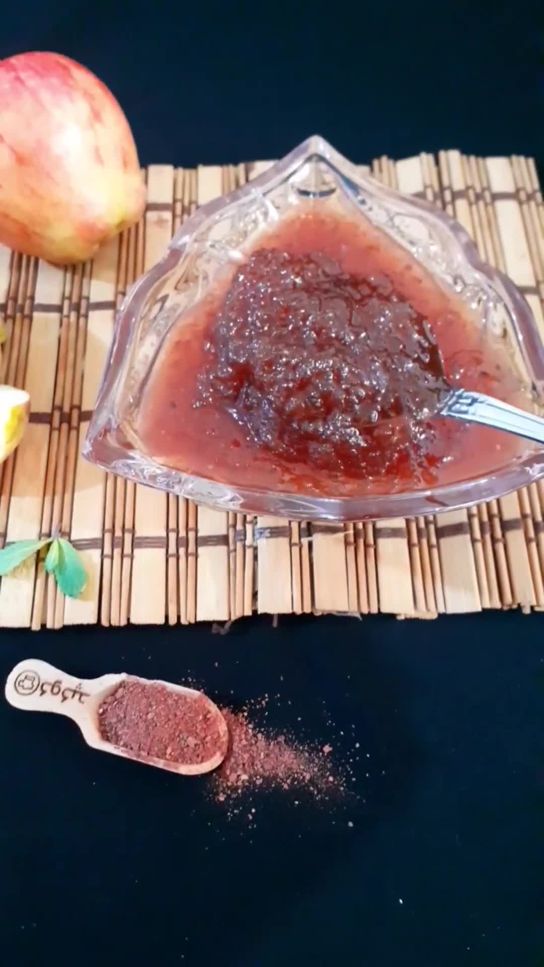 عکس مرحله 3 از دستور مارمالاد سیب و پودر لبو 😋😍