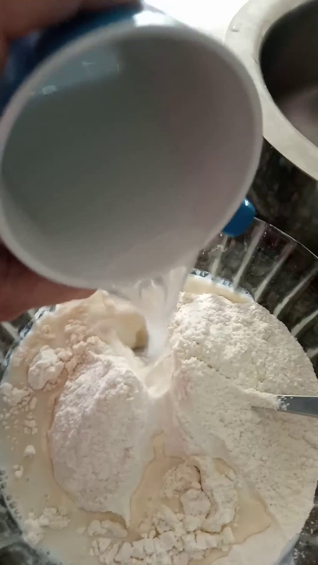 A picture of step 2 of Waffle with Ice cream.