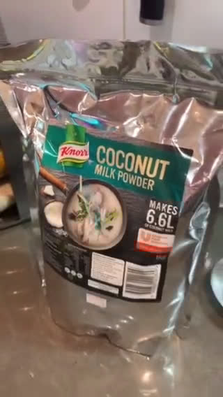 A picture of step 4 of Coconut milk and palm sugar pudding.