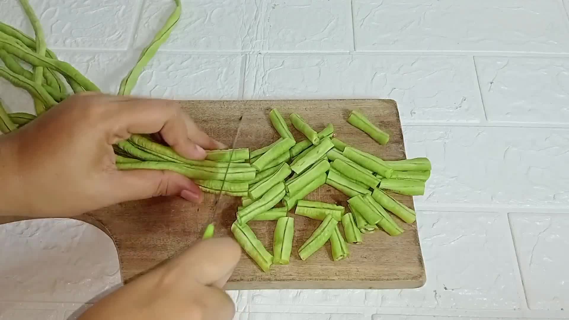 Foto langkah ke 2 dari resep Sayur labu siam / manisa, tahu, kacang panjang.