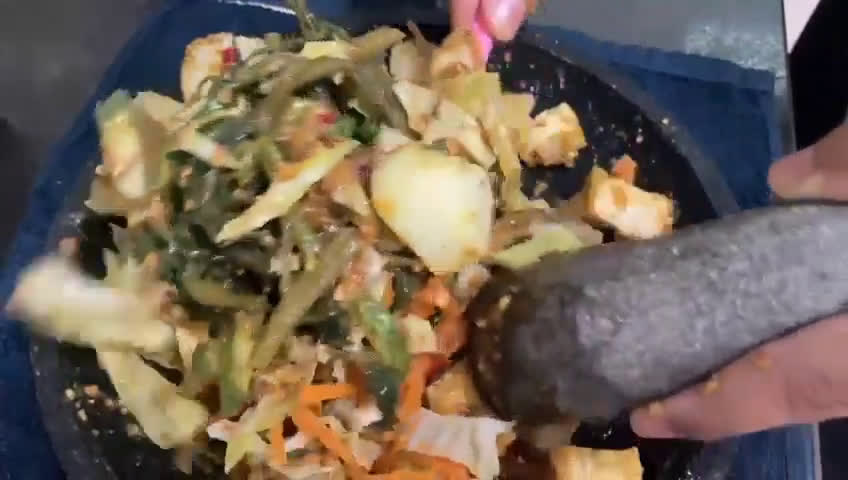Gambar langkah 3 resipi Gado gado klaten.