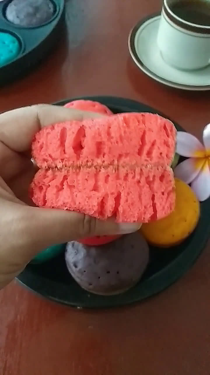 Foto langkah ke 8 dari resep Pukis Pelangi.