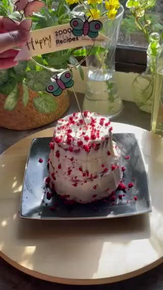 Gambar langkah 12 resipi Red Velvet Cake.