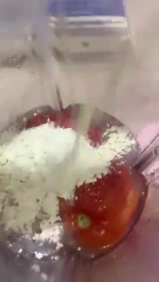 A picture of step 5 of Sweet and sour Tomato Curry serve with white rice.