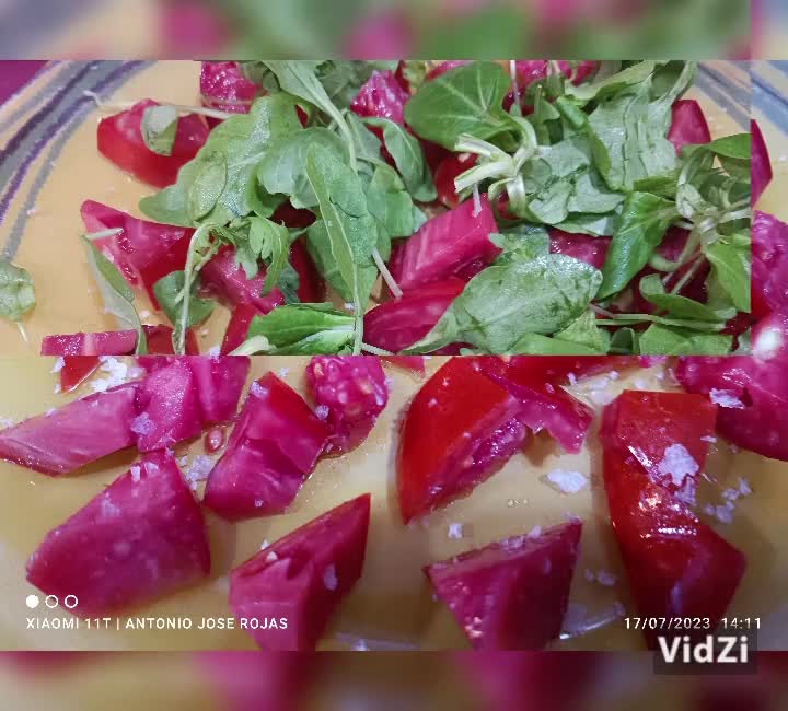Foto del paso 6 de la receta: Ensalada de ventresca con gelatina de mejillones y tomate pimiento