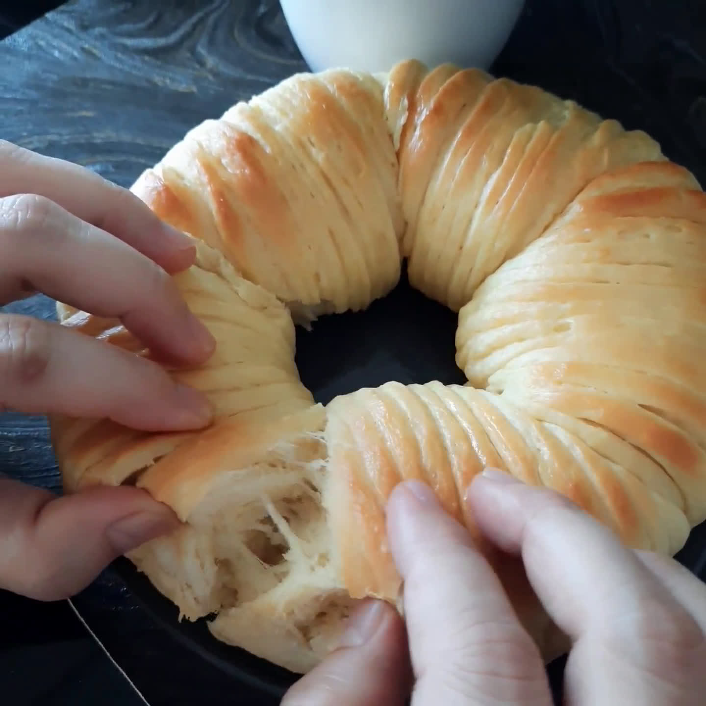Foto langkah ke 10 dari resep Wool Roll Bread.