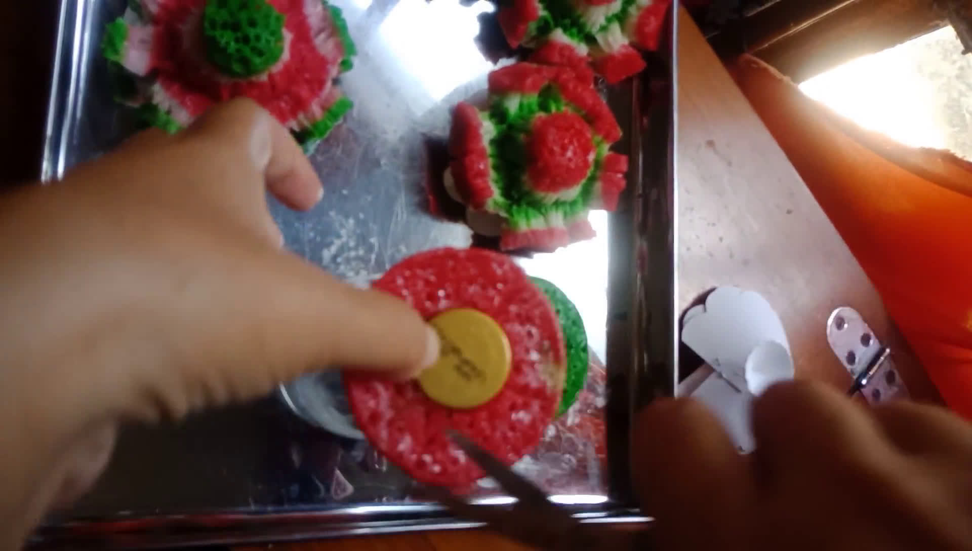 Foto langkah ke 5 dari resep Bikang Mawar.