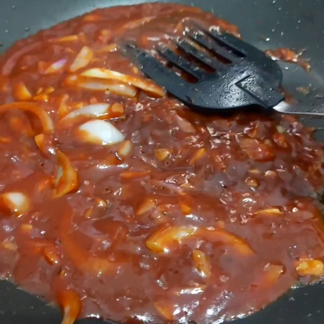 Foto langkah ke 6 dari resep Blackpepper Chicken Steak with Bbq Sauce.