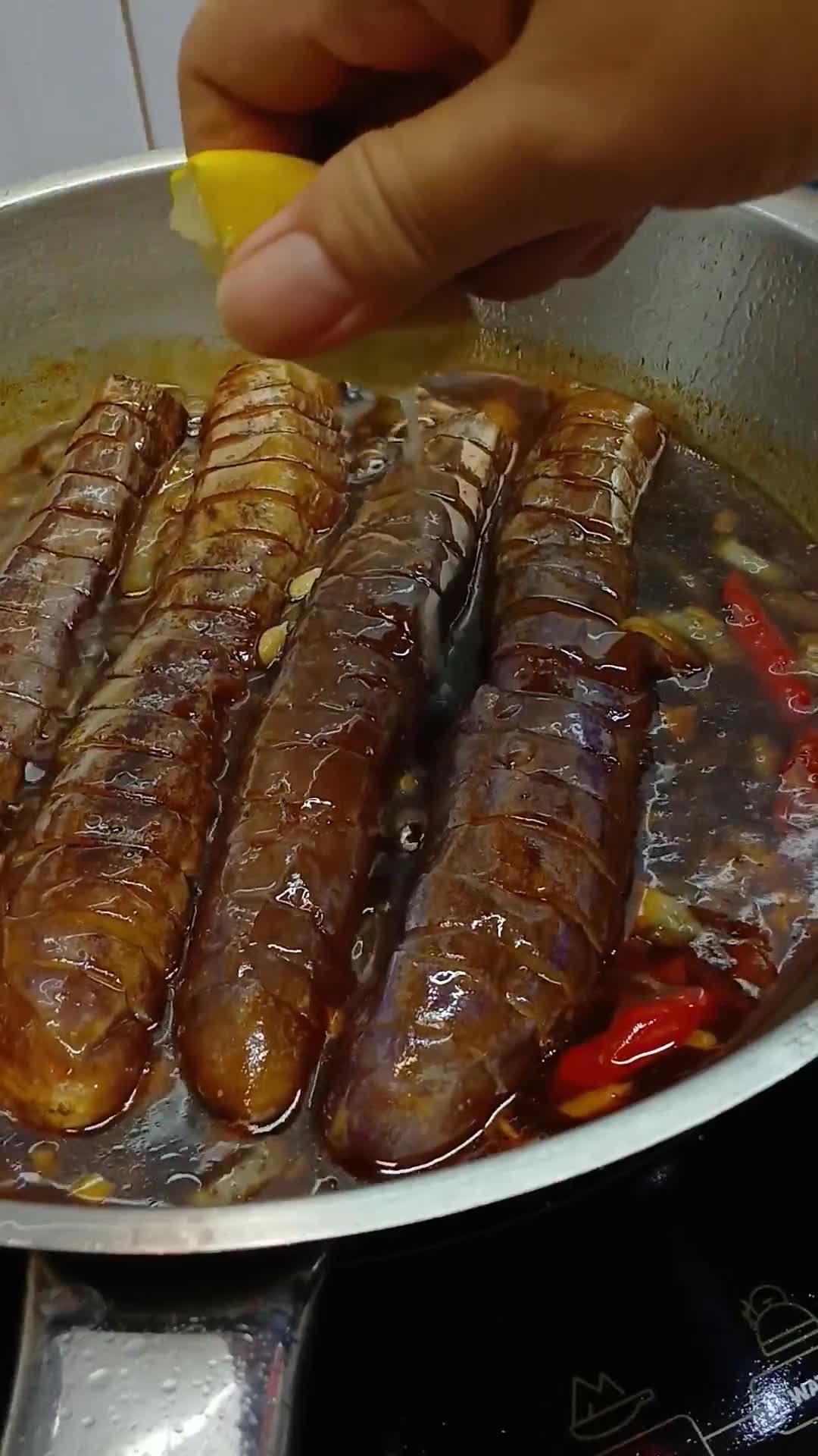 Foto langkah ke 7 dari resep Terong Asam Manis.