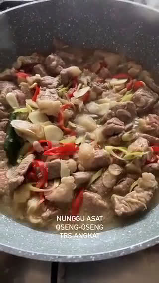 Foto langkah ke 6 dari resep Oseng Daging Kecombrang.