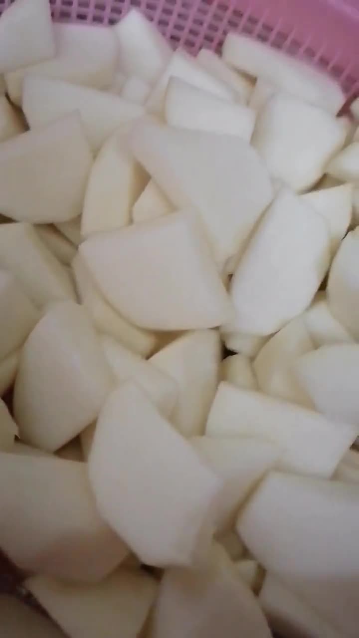 A picture of step 1 of Shaljum ki bhujiya (Turnip).