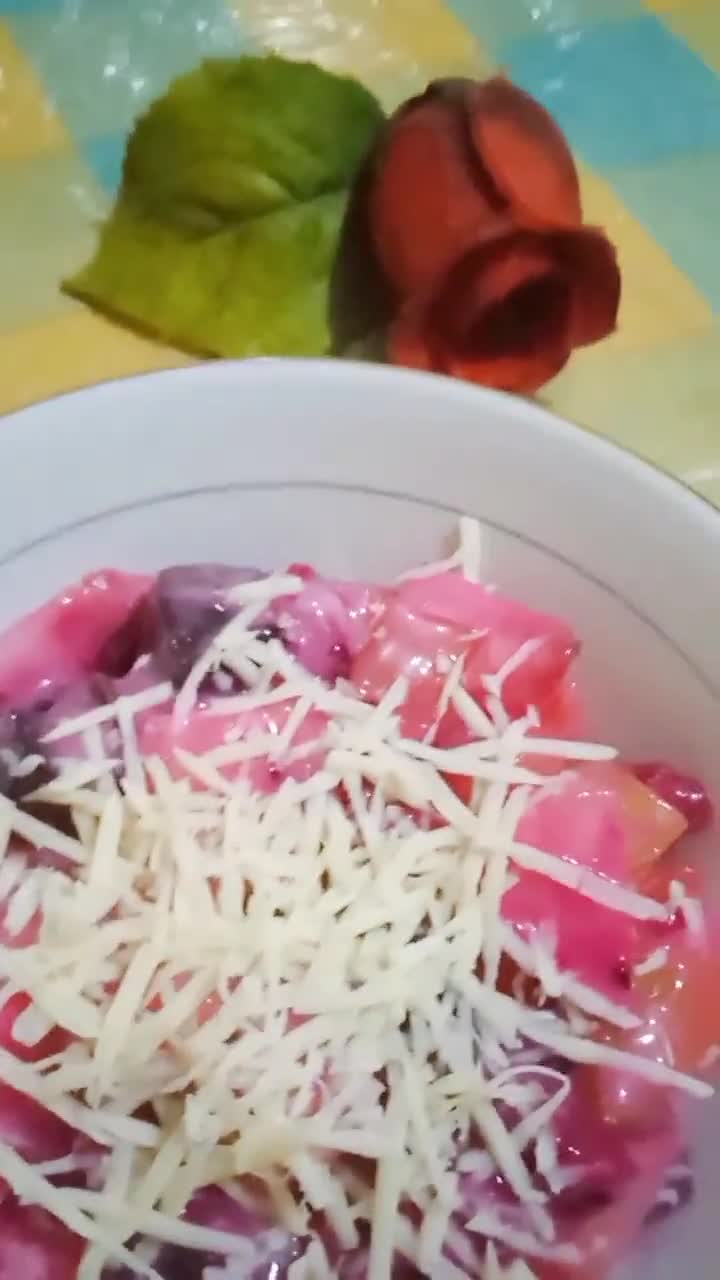 Foto langkah ke 9 dari resep Salad buah naga.