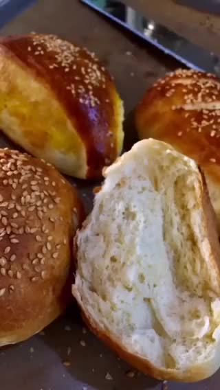 عکس مرحله 3 از دستور نان برگر عالی 🍔 نرم مثل پنبه