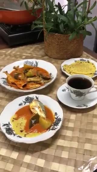Gambar langkah 5 resipi Gulai Ikan Kembung.