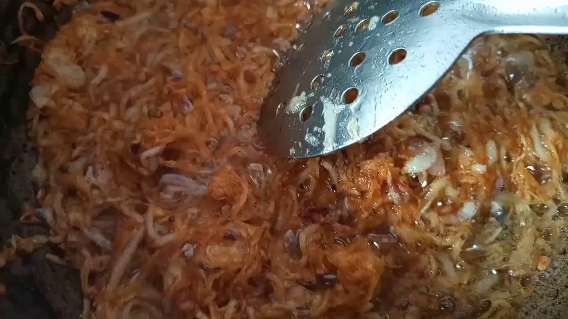 A picture of step 1 of Mutton Badami qorma.