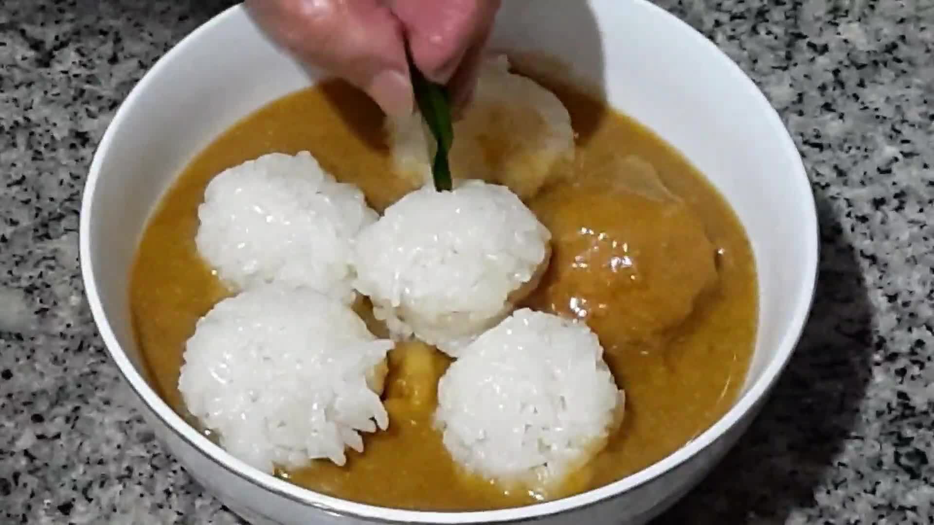 Foto langkah ke 3 dari resep Ketan kuah durian.
