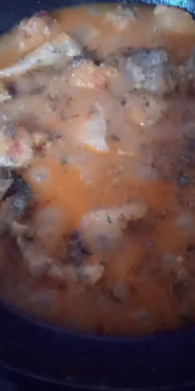 A picture of step 7 of Chicken Koila Karahi.