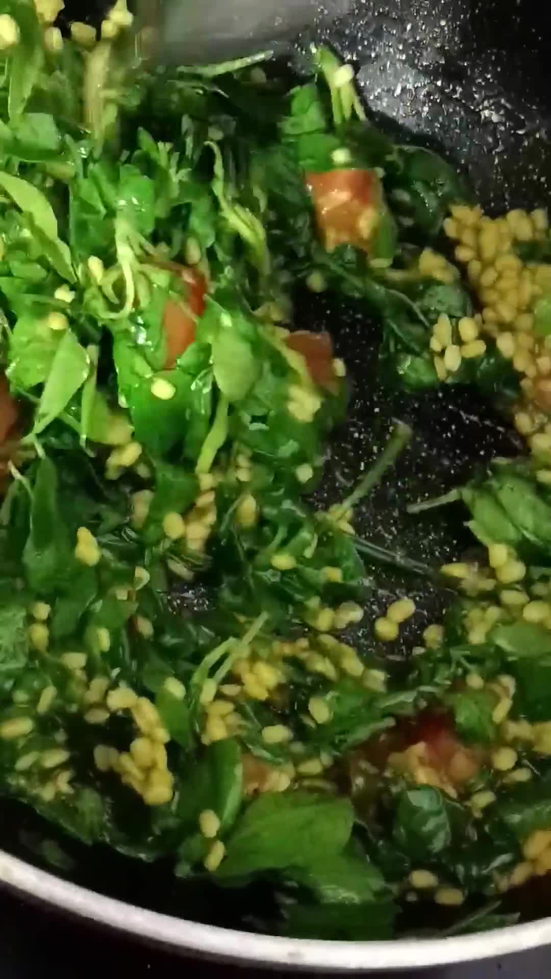 मेथी मूंग की सब्जी (Methi moong ki Sabzi recipe in Hindi) रेसिपी चरण 4 फोटो