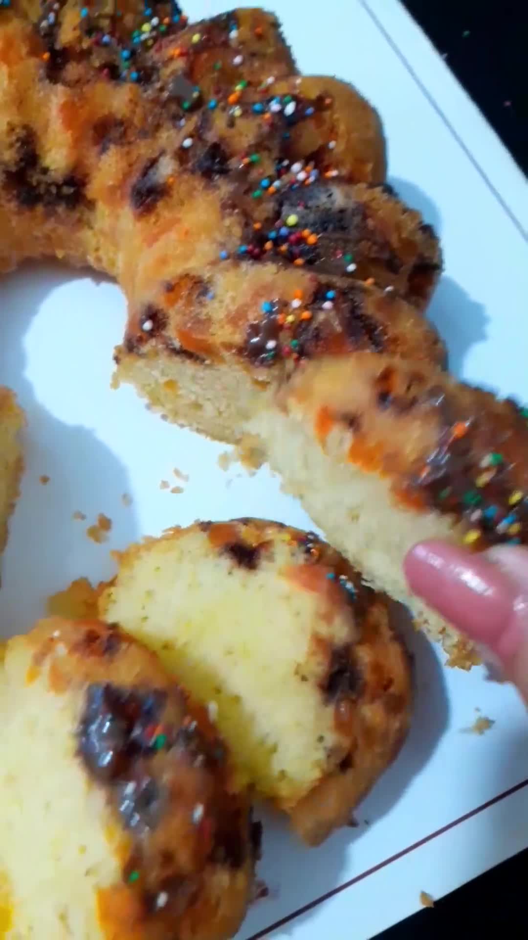 عکس مرحله 10 از دستور کیک مربای پوست پرتقال و هویج 😍😋
