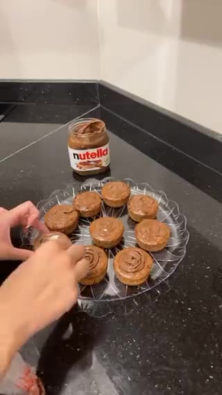 صورة لخطوة 8 من وصفة ميني تشيز كيك بالنوتيلا 🌰🍫