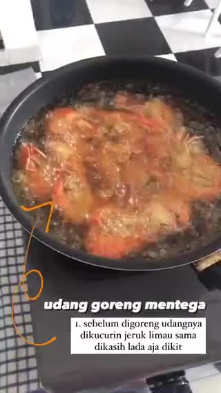 Foto langkah ke 3 dari resep Udang Goreng Mentega Tergampang Sedunia #masakanrumahan #resepmudah #resepanak.