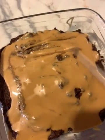 Foto del paso 5 de la receta: Brownie con mantequilla de cacahuetes