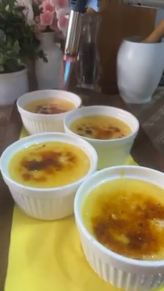 صورة لخطوة 7 من وصفة كريم بروليه بدون بيض