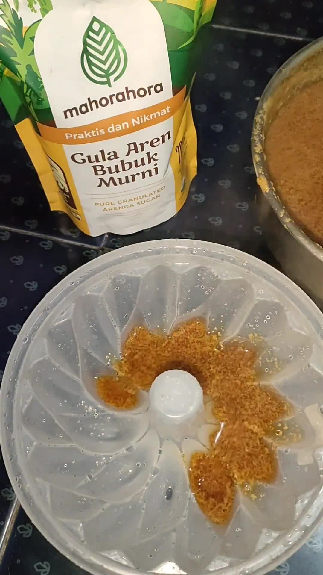 Foto langkah ke 3 dari resep Pudding Lumut Gula Aren.