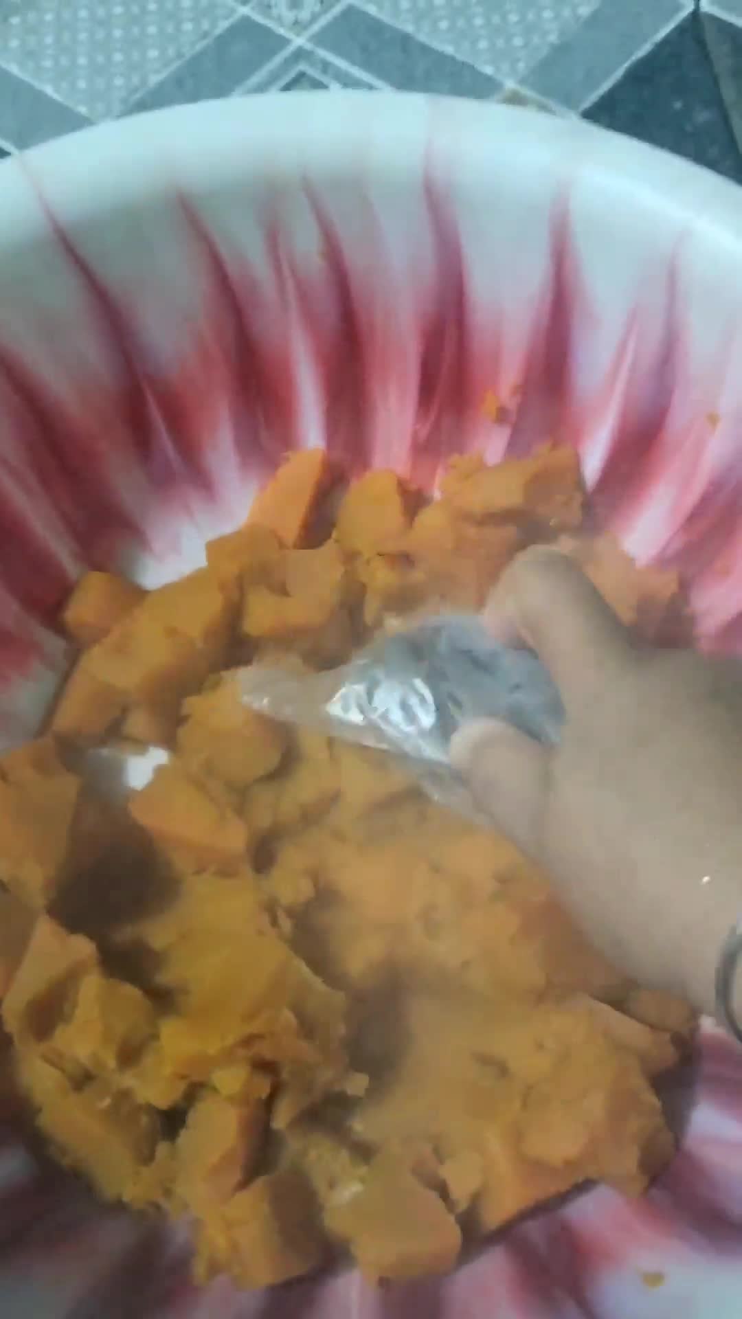 Foto langkah ke 3 dari resep Talam Labu kuning pandan.