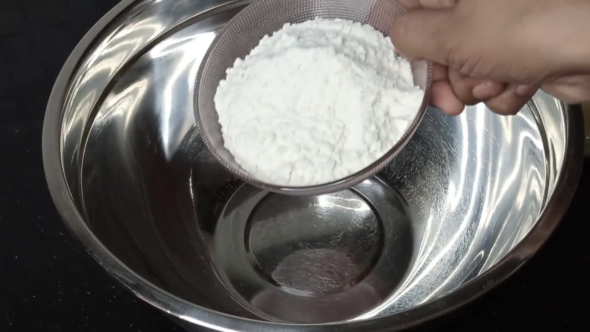 A picture of step 1 of Aloo Ke samosay.