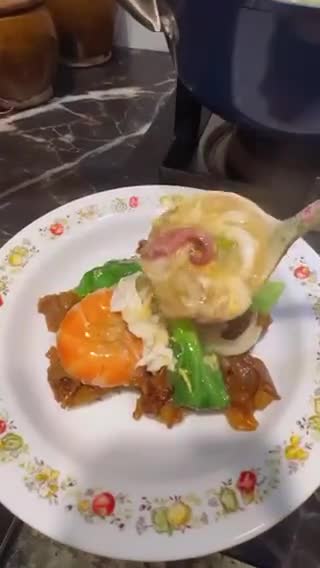 Gambar langkah 4 resipi Kuey Teow Ladna.