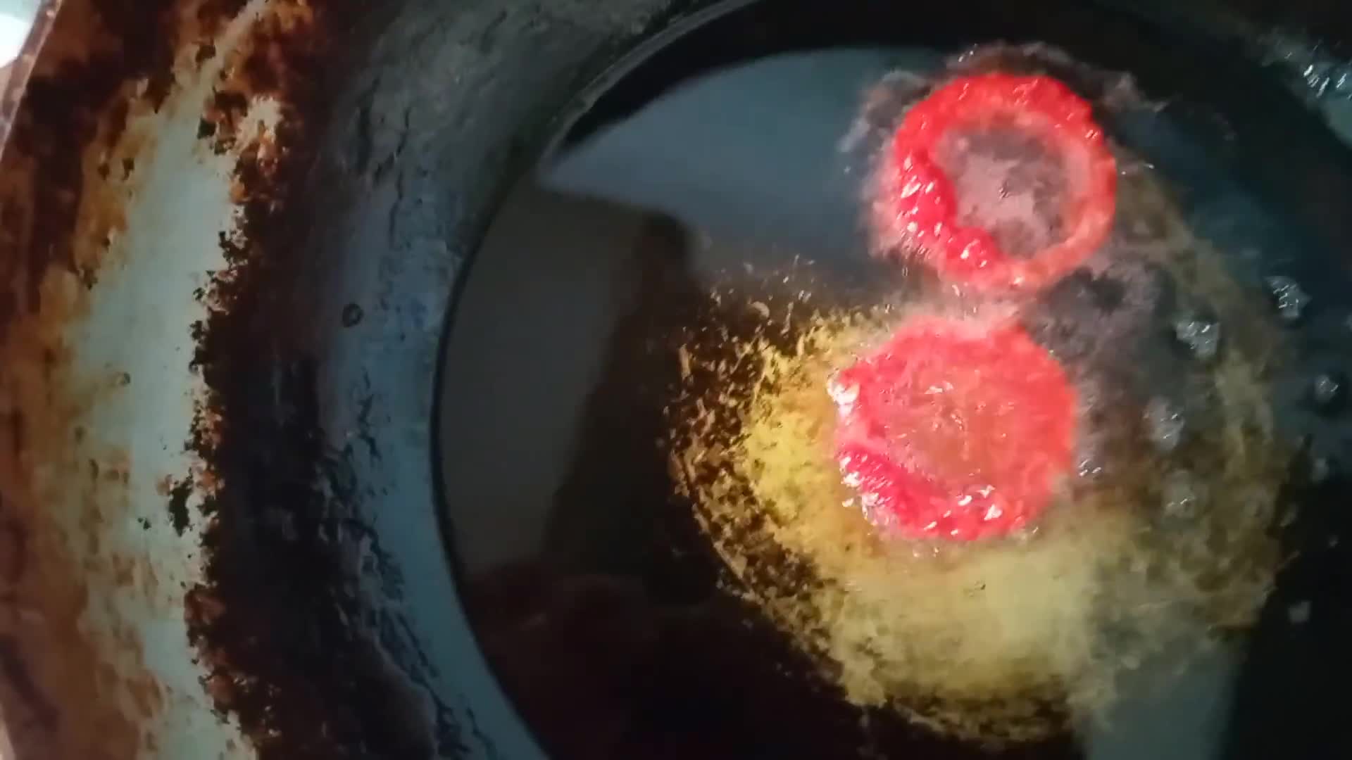 A picture of step 5 of Cheetos onion rings.