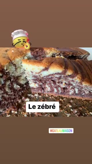 Une image de l'étape 4 de Gâteau Zébré (vanille - choco).